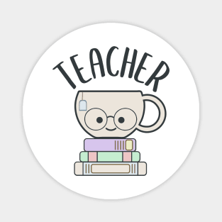 Cute Tea Teacher Pun Magnet